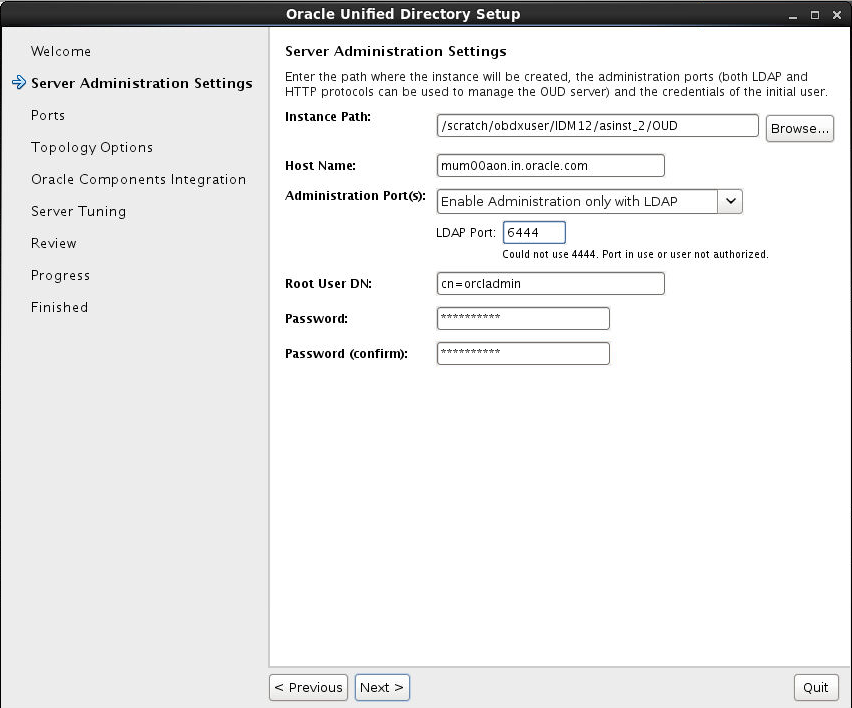 Installer Prerequisite Steup